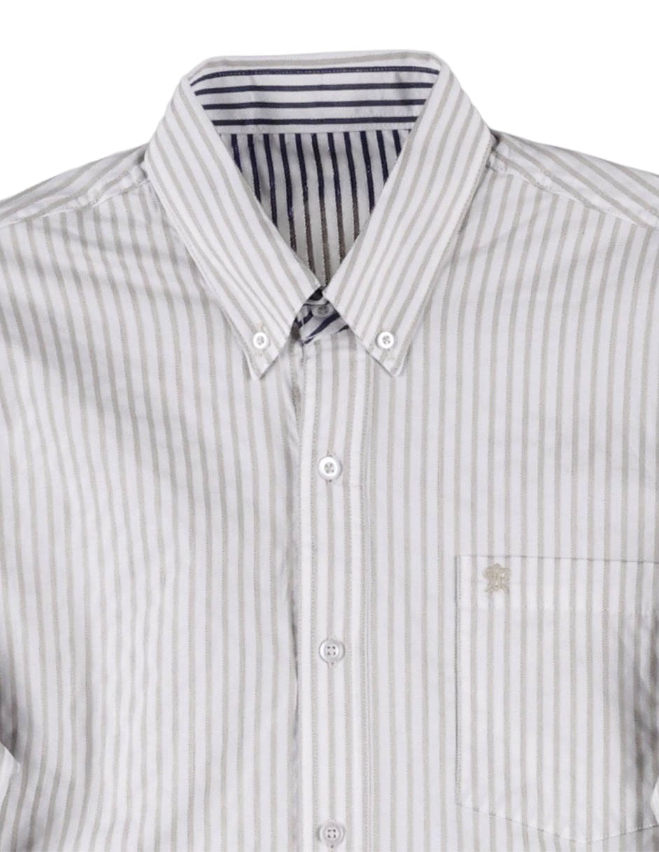 Camisa casual Cavalatti de algodón manga larga para hombre