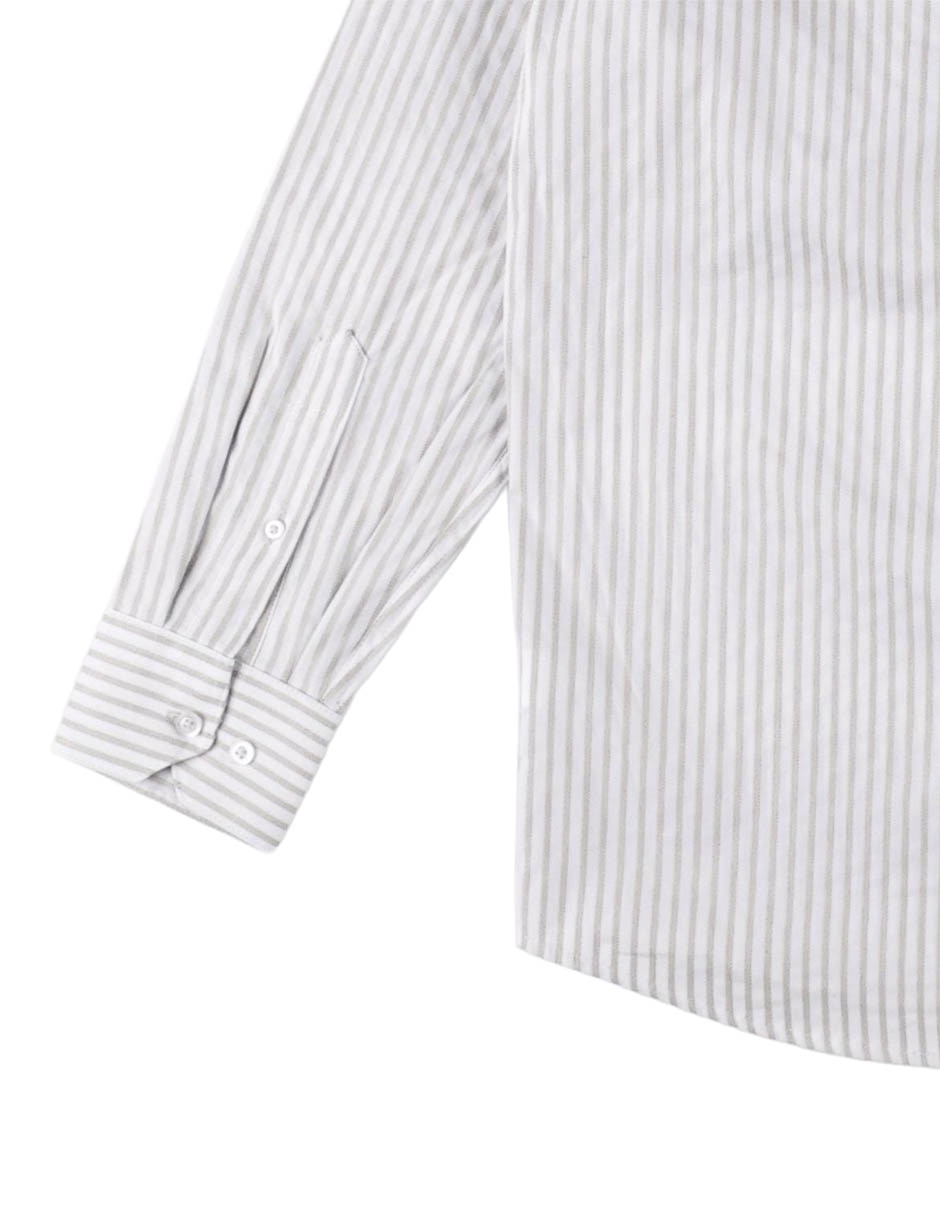 Camisa casual Cavalatti de algodón manga larga para hombre