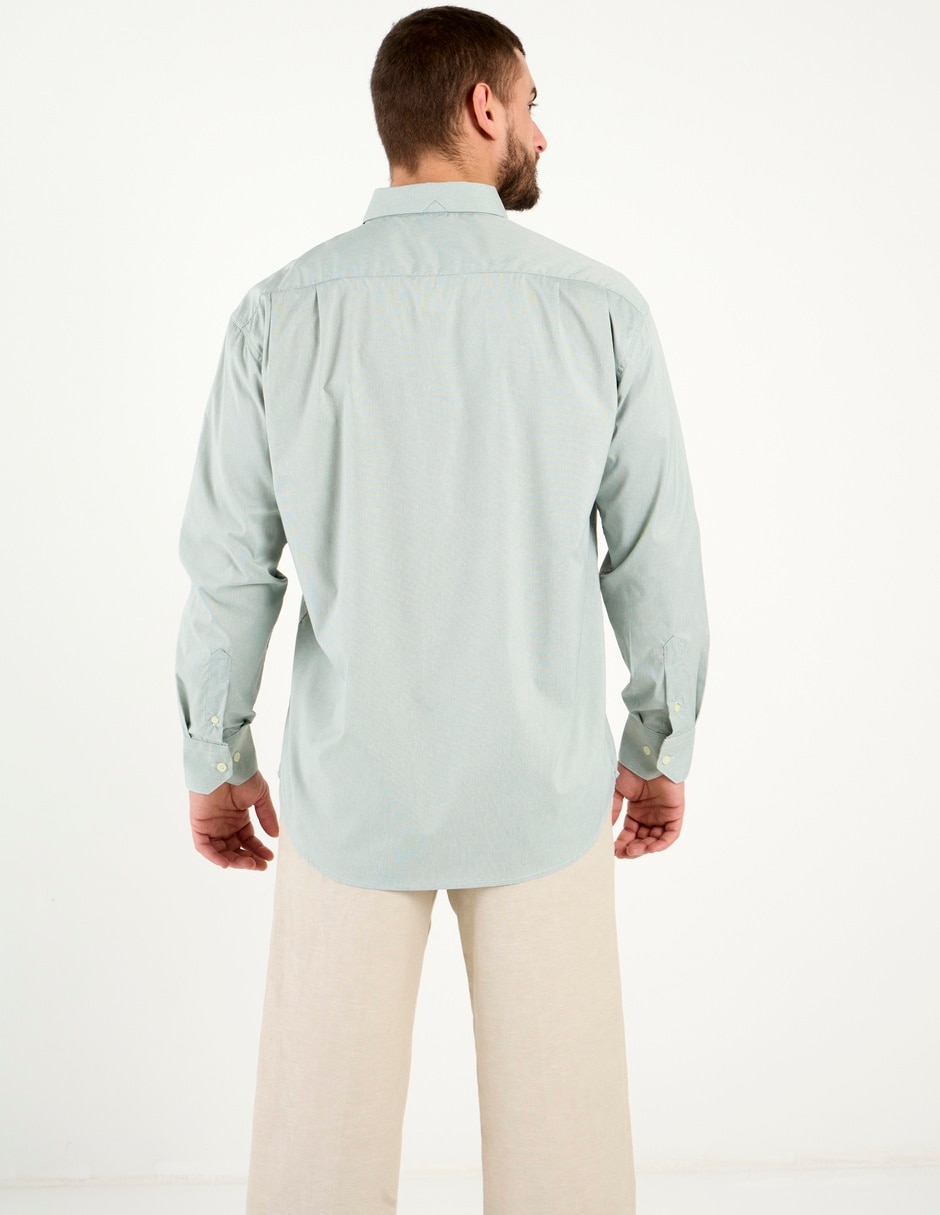 Camisa casual Cavalatti manga larga para hombre