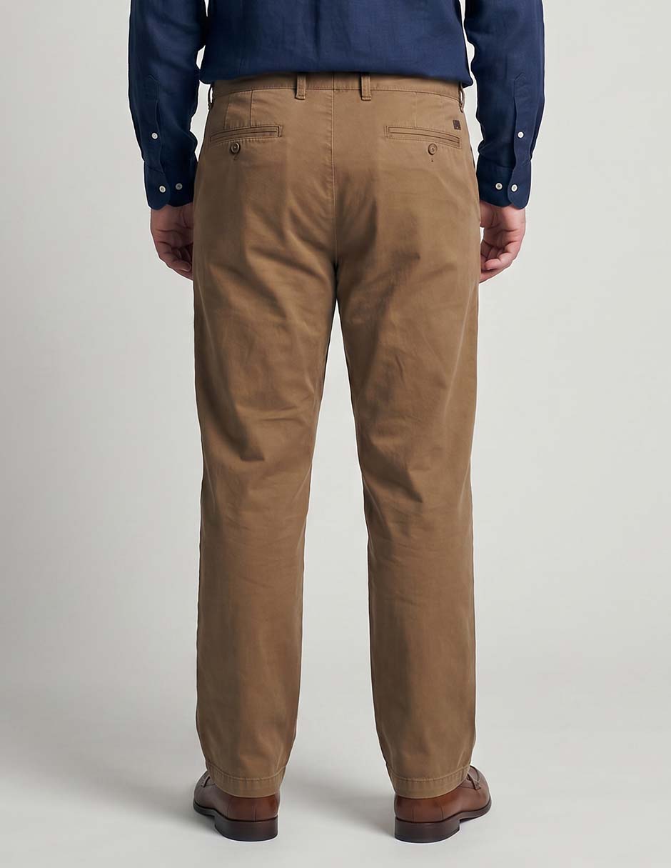 Pantal—n Casual Chino Regular De Algod—n Para Hombre 2