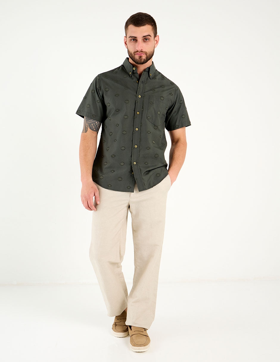 Camisa casual Regent Street manga corta para hombre