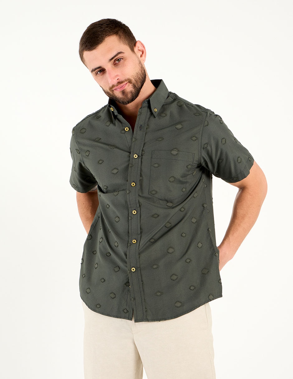 Camisa casual Regent Street manga corta para hombre