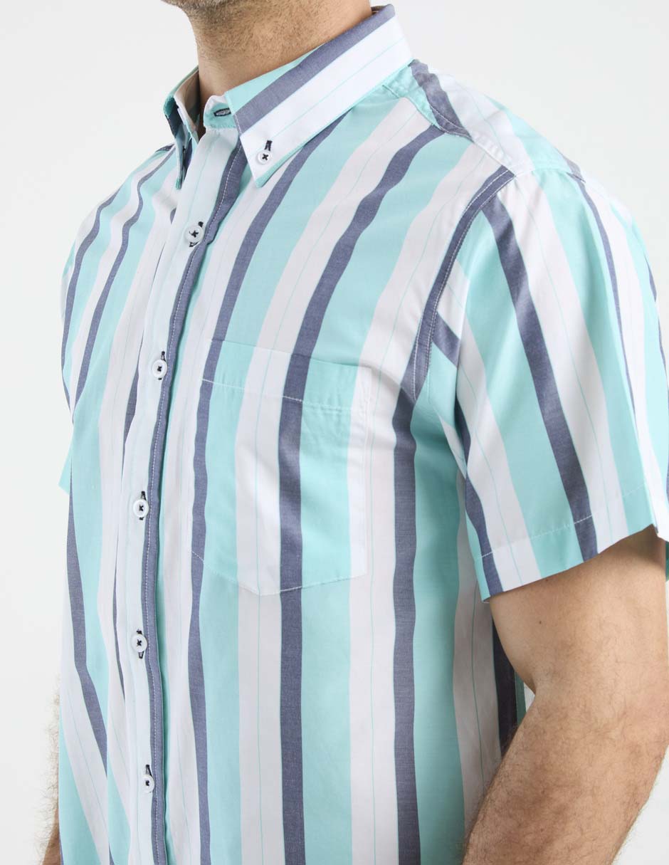 Camisa casual manga corta para hombre 10