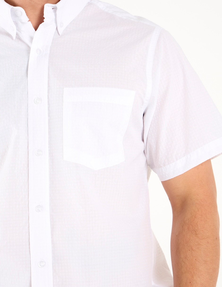 Camisa casual de algodón manga corta para hombre 10