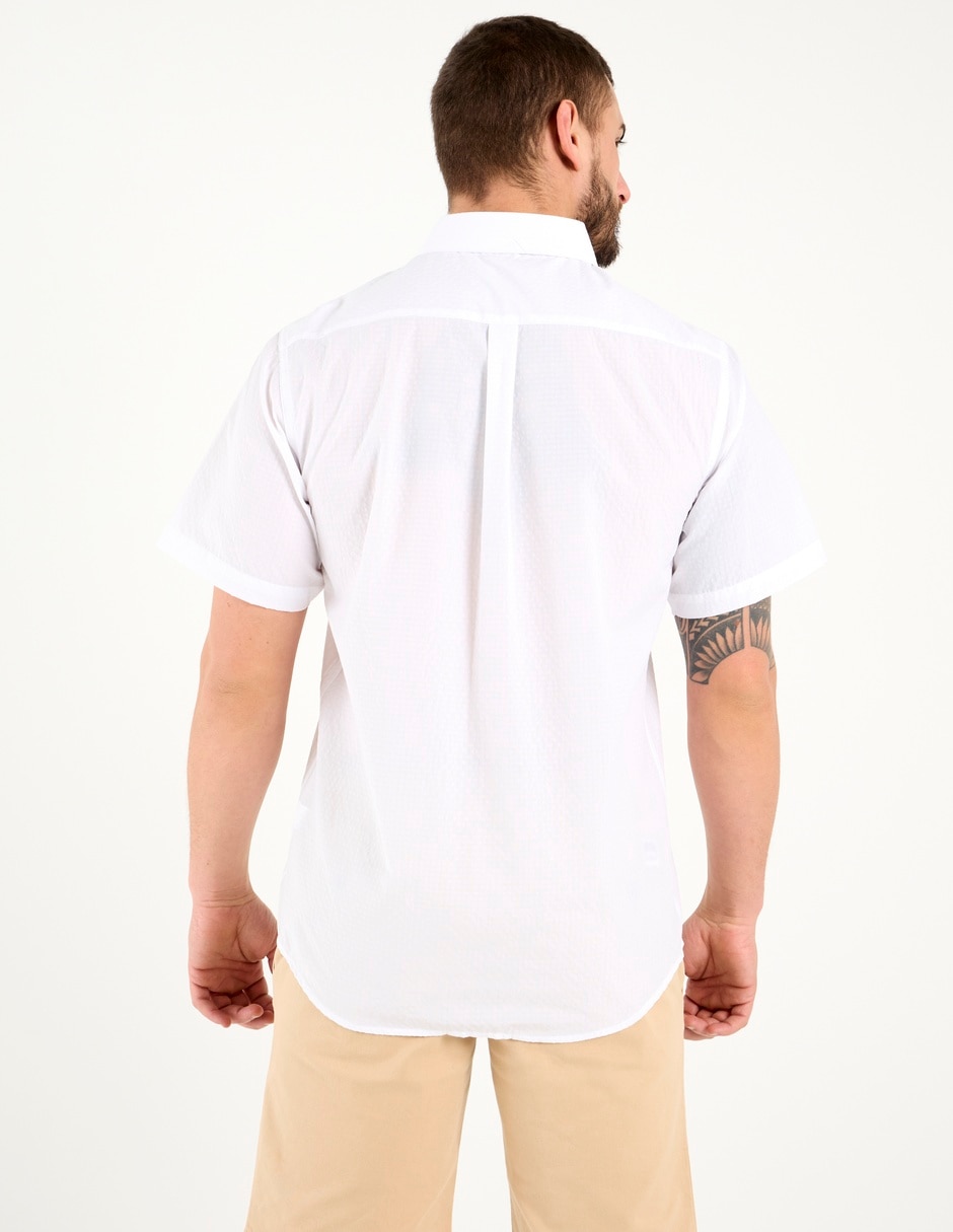 Camisa casual de algodón manga corta para hombre 11