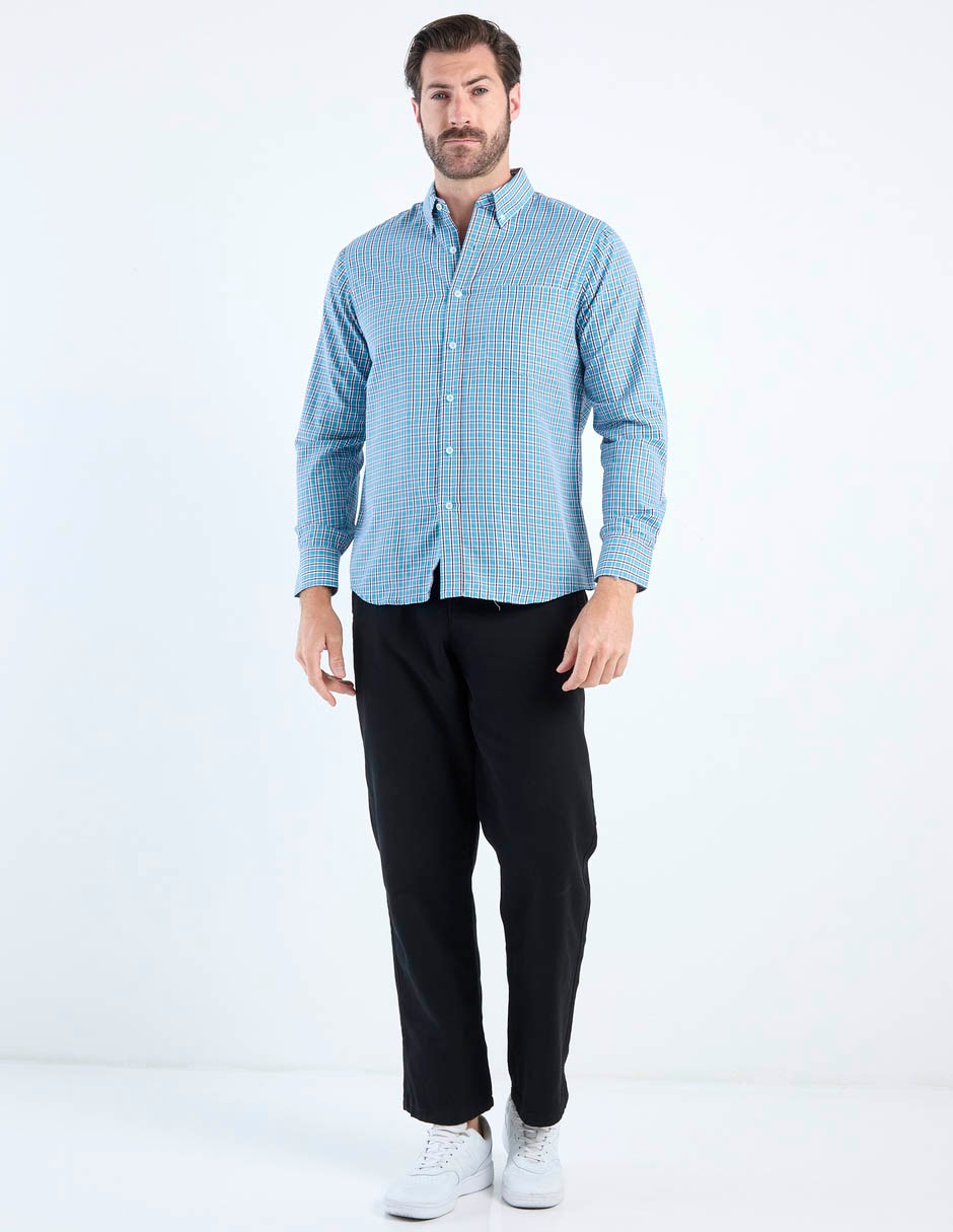 Camisa casual manga larga para hombre 3