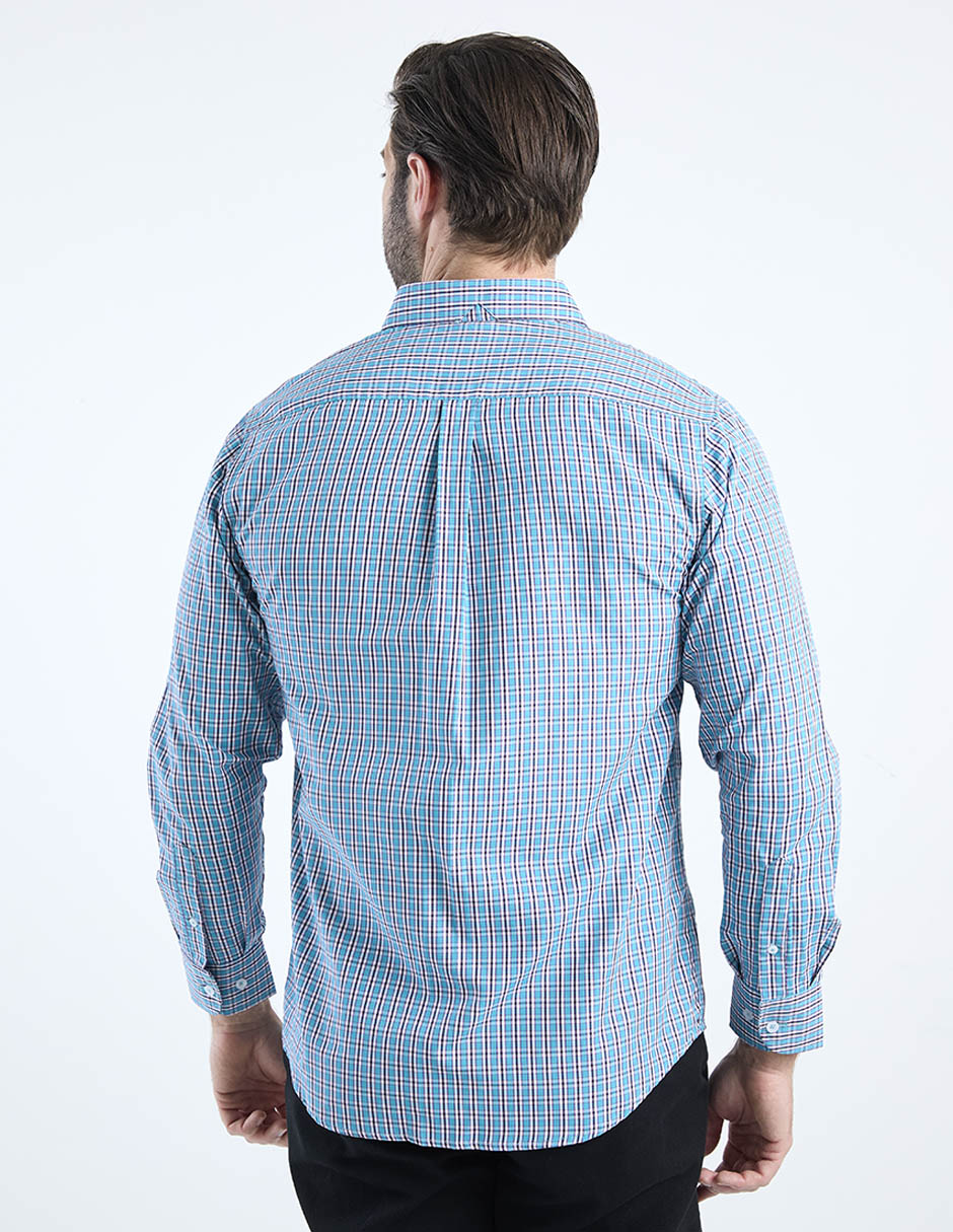 Camisa casual manga larga para hombre 6