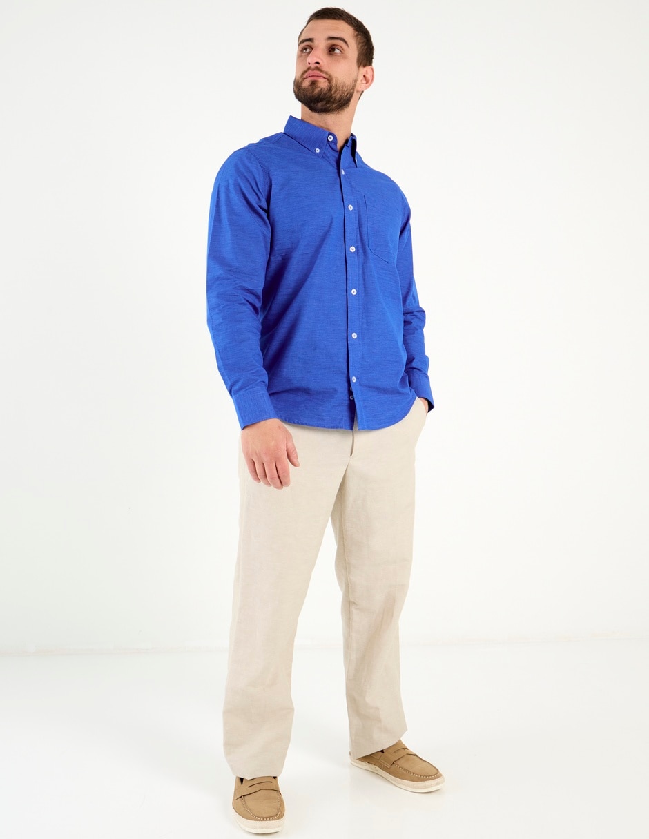 Camisa casual manga larga para hombre 3