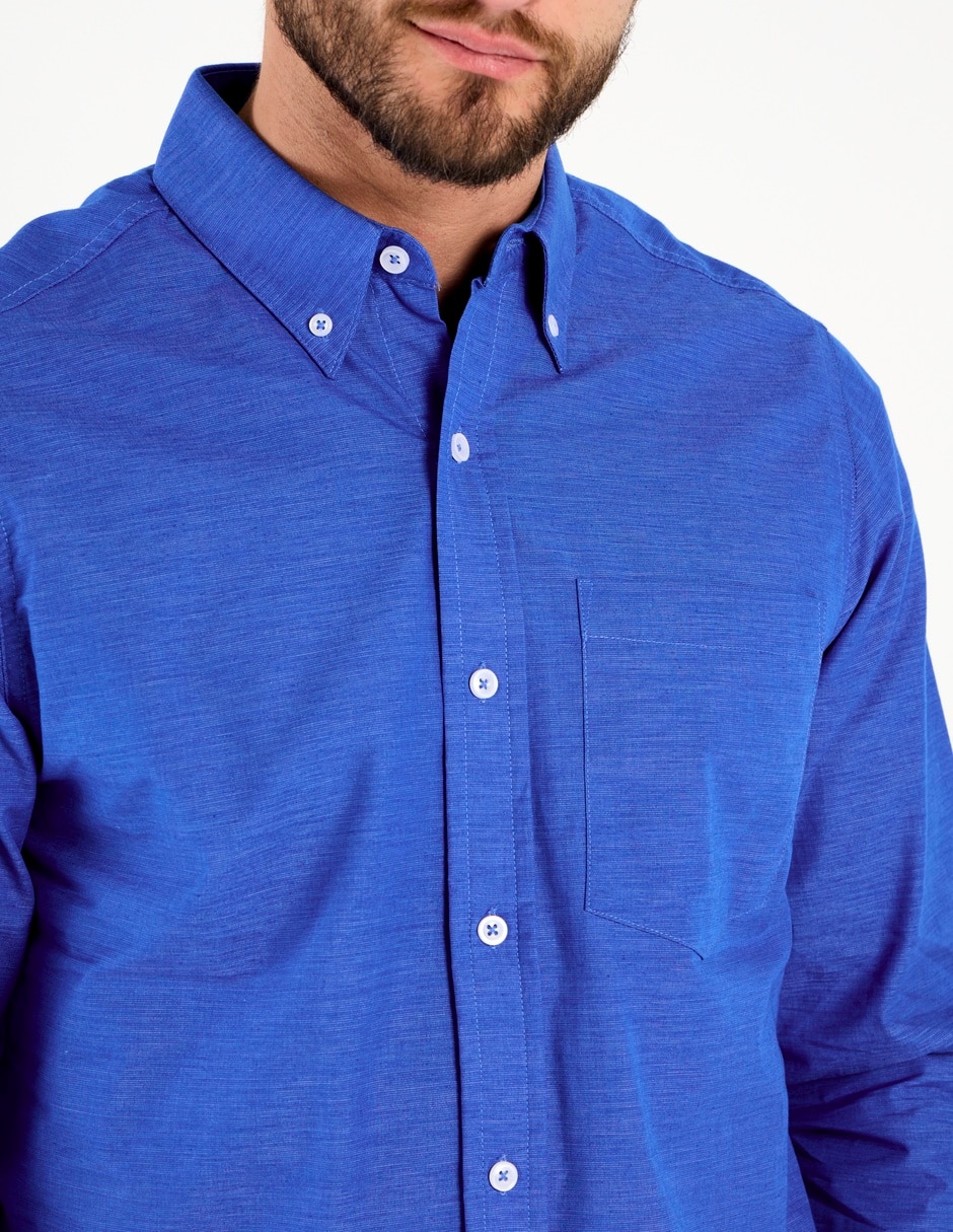 Camisa casual manga larga para hombre 4