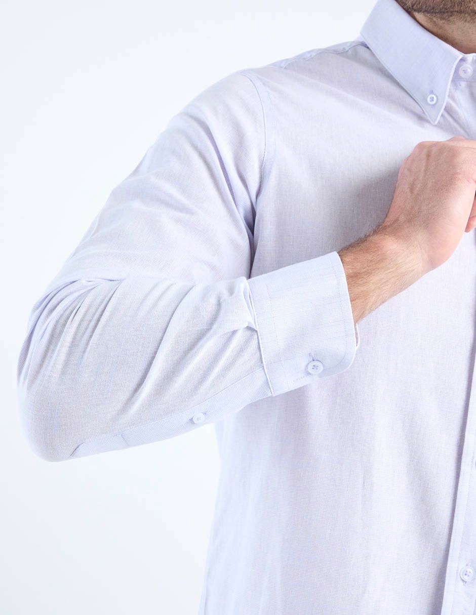 Camisa casual de algodón manga larga para hombre 5