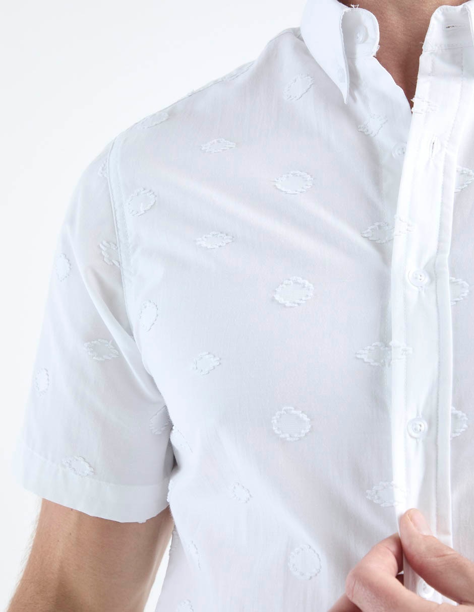 Camisa casual de algodón manga corta para hombre 10