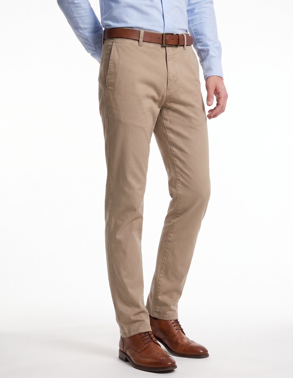 Pantalón casual de algodón para hombre 1