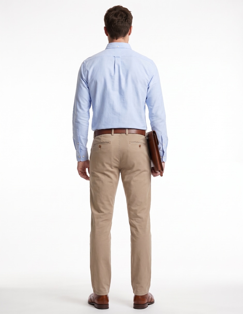 Pantalón casual de algodón para hombre 2