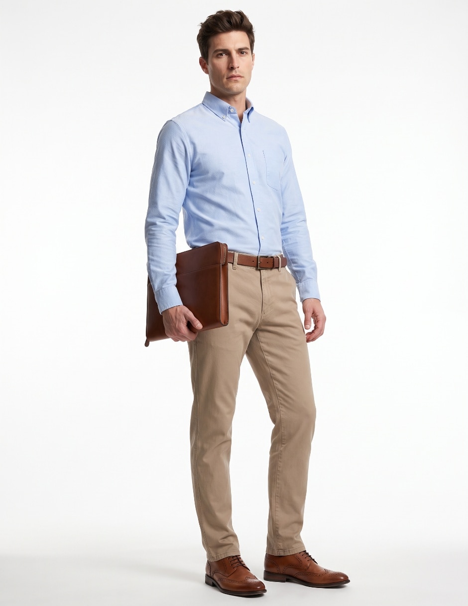 Pantalón casual de algodón para hombre 3