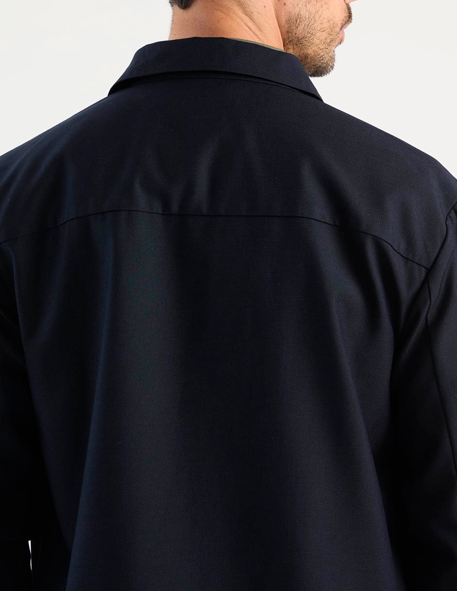 Sobrecamisa casual manga larga para hombre 5