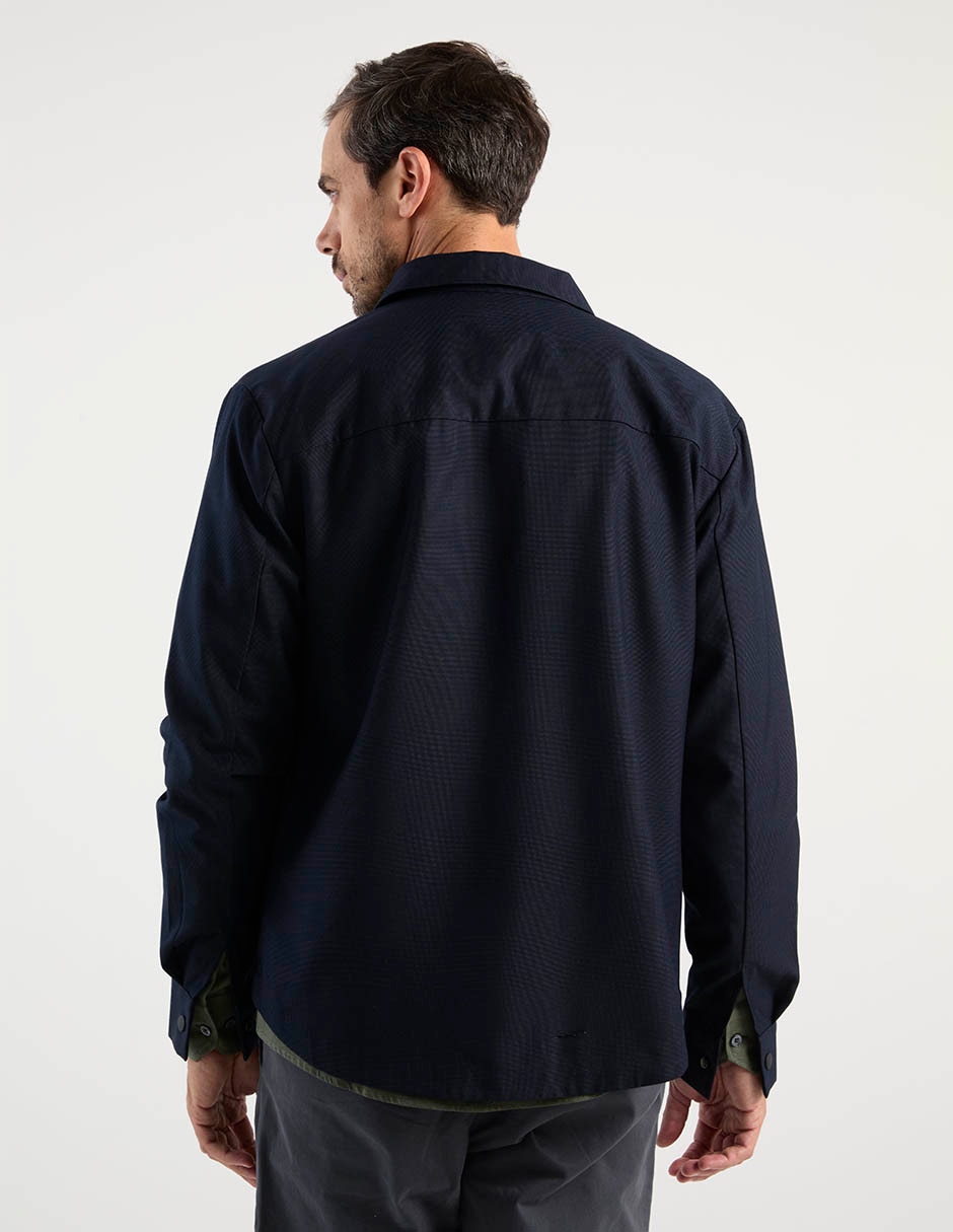 Sobrecamisa casual manga larga para hombre 6