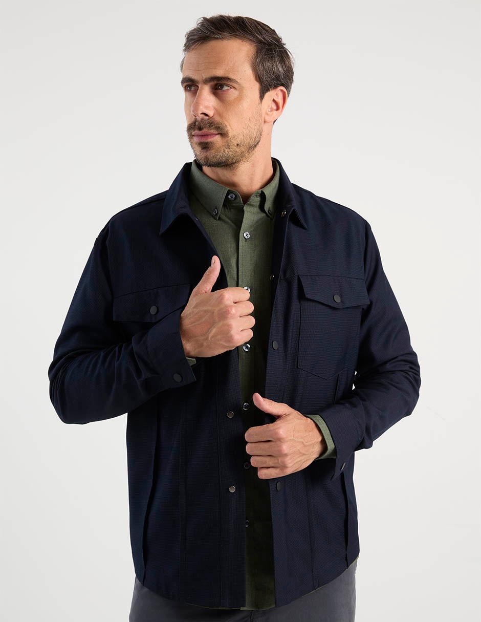 Sobrecamisa casual manga larga para hombre Sobrecamisa casual manga larga para hombre