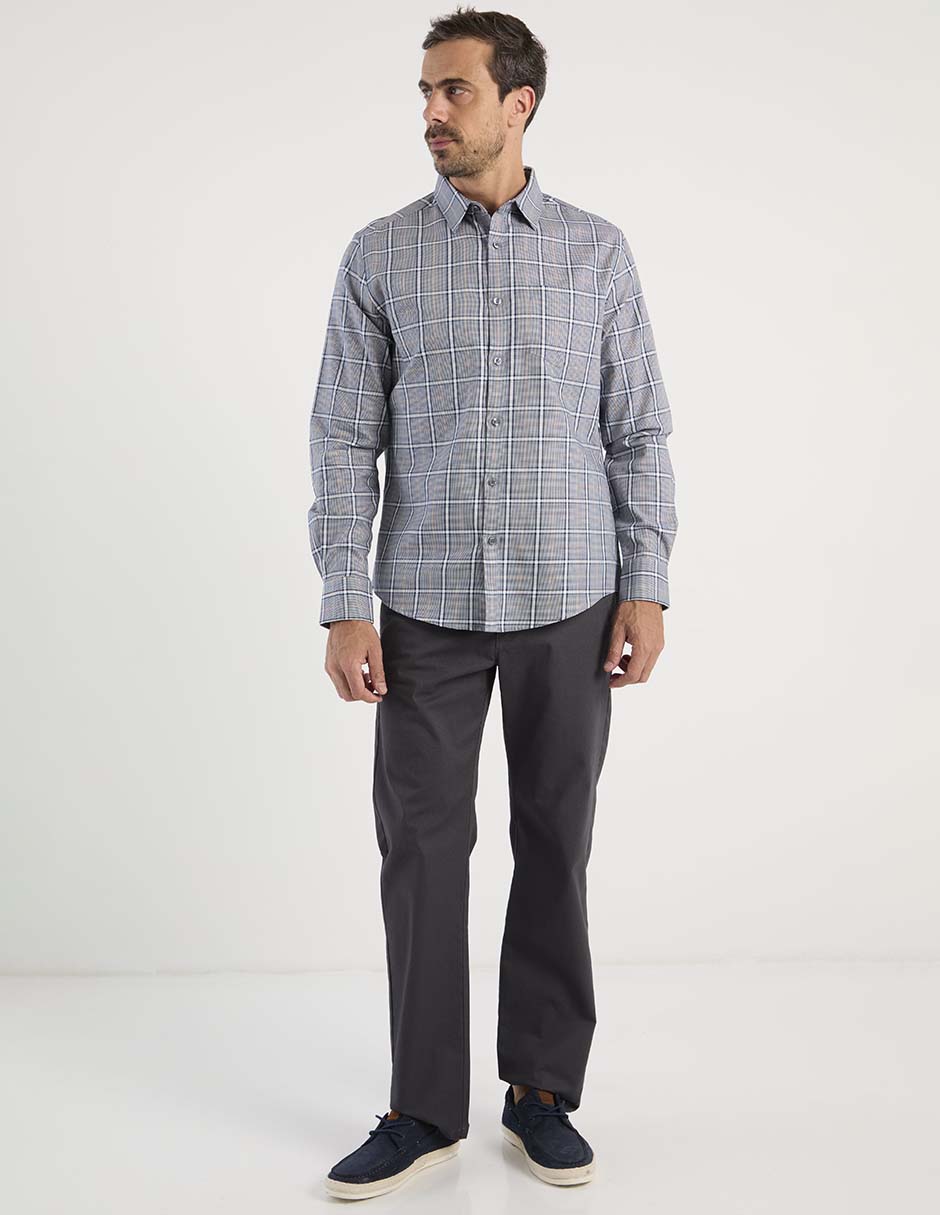 Camisa casual manga larga para hombre 3