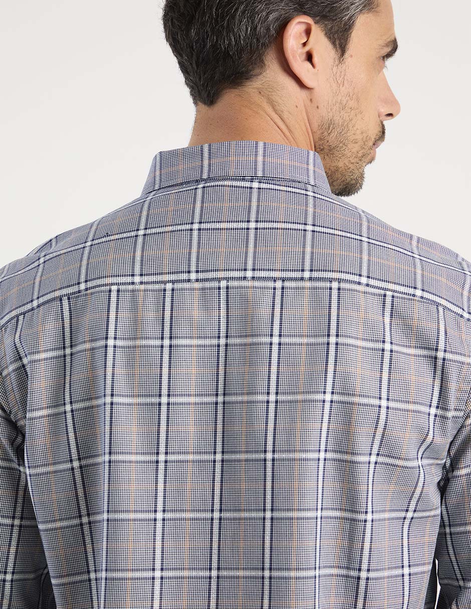 Camisa casual manga larga para hombre 5