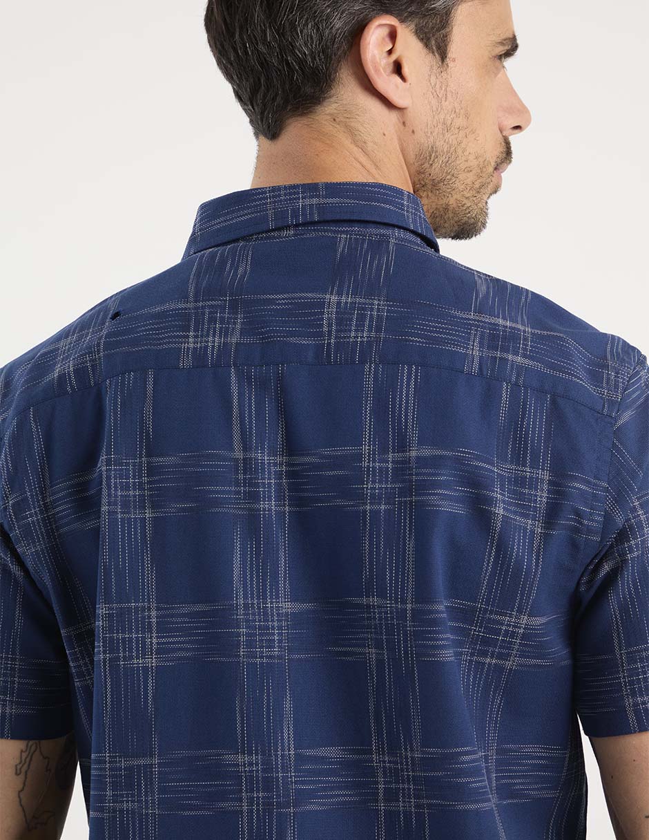 Camisa casual de algodón manga corta para hombre 2