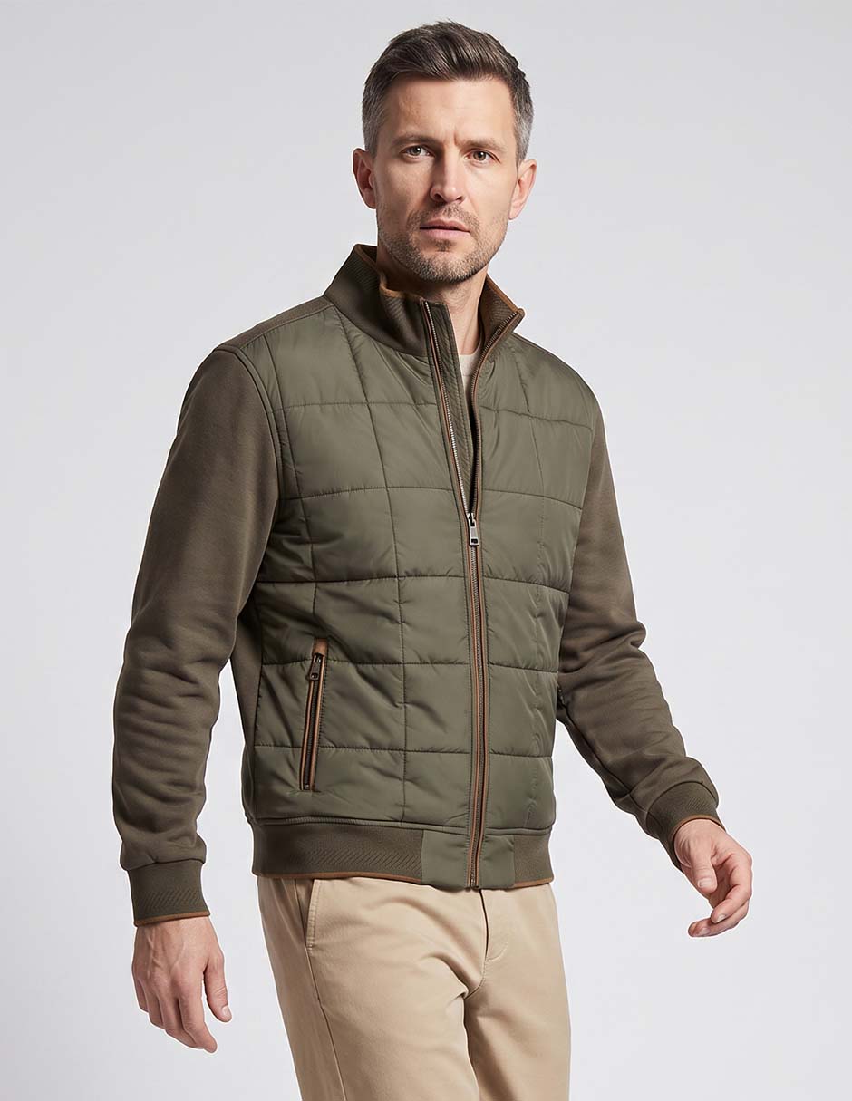 Chamarra casual con bolsillos para hombre Chamarra casual con bolsillos para hombre