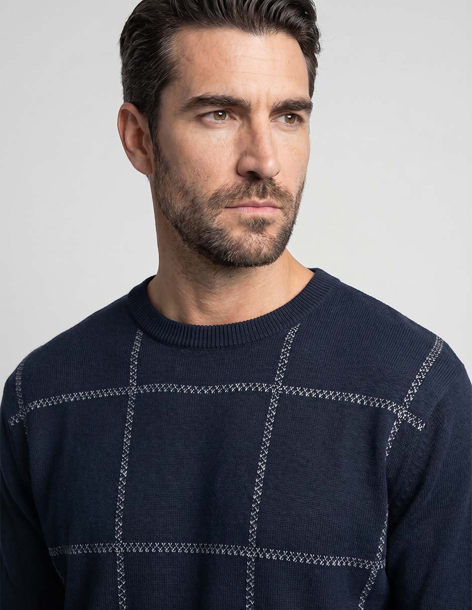 Suéter cuello redondo para hombre