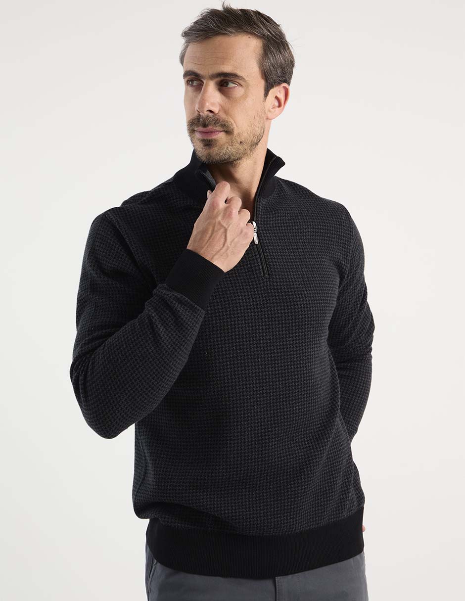Suéter cuello con cierre para hombre 5