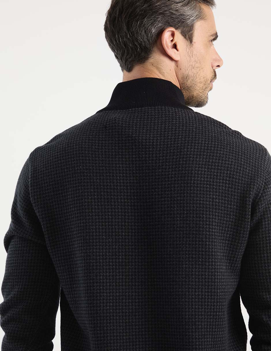 Suéter cuello con cierre para hombre 2