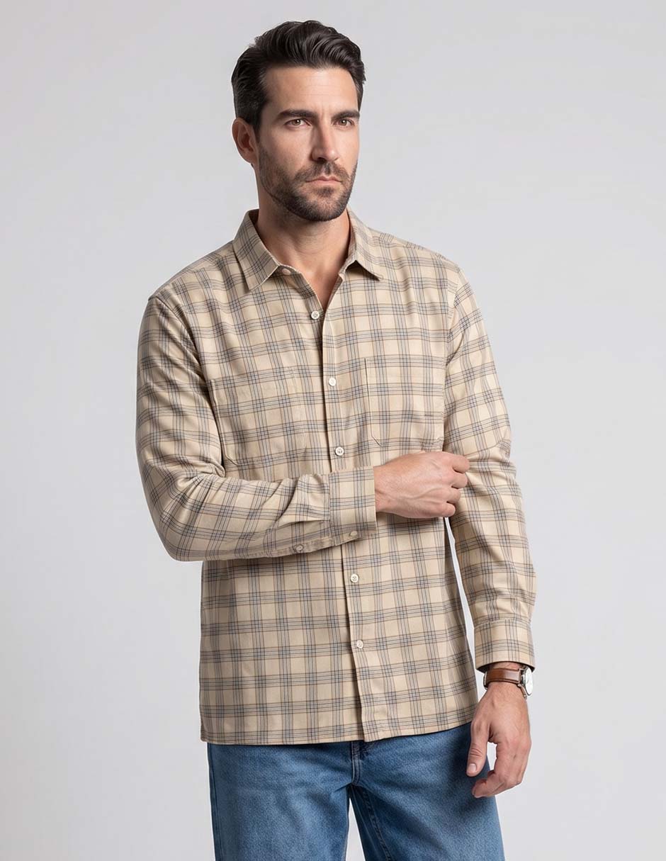 Camisa manga larga para hombre