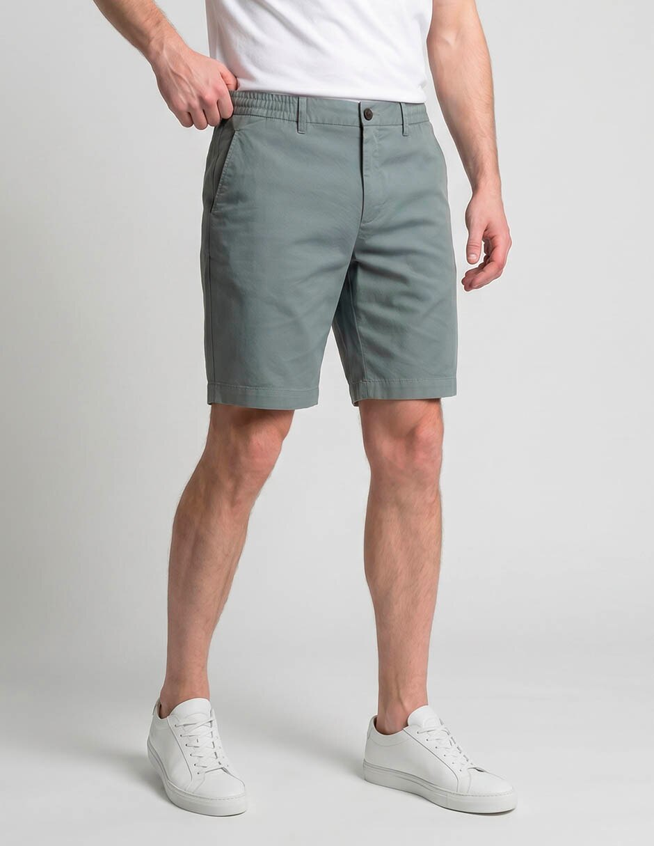 Bermuda de gabardina para hombre Bermuda de gabardina para hombre
