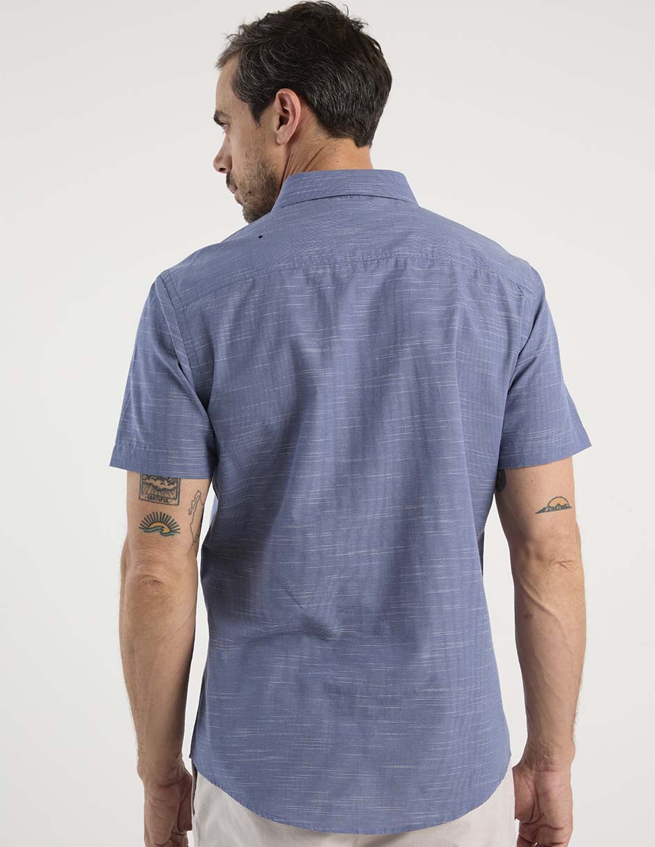 Camisa casual manga corta para hombre 6
