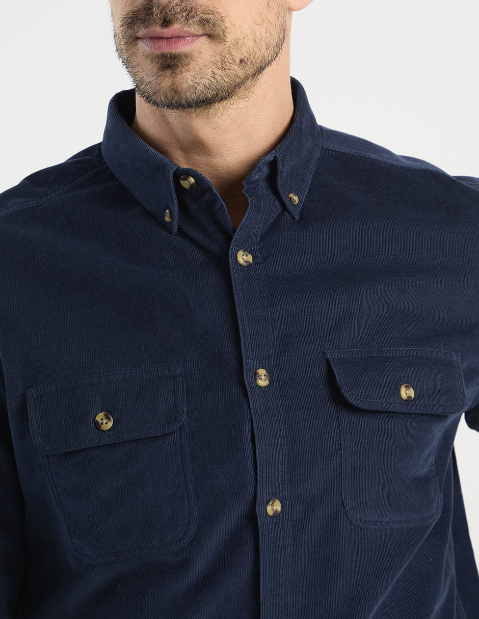 Camisa casual manga larga para hombre 3