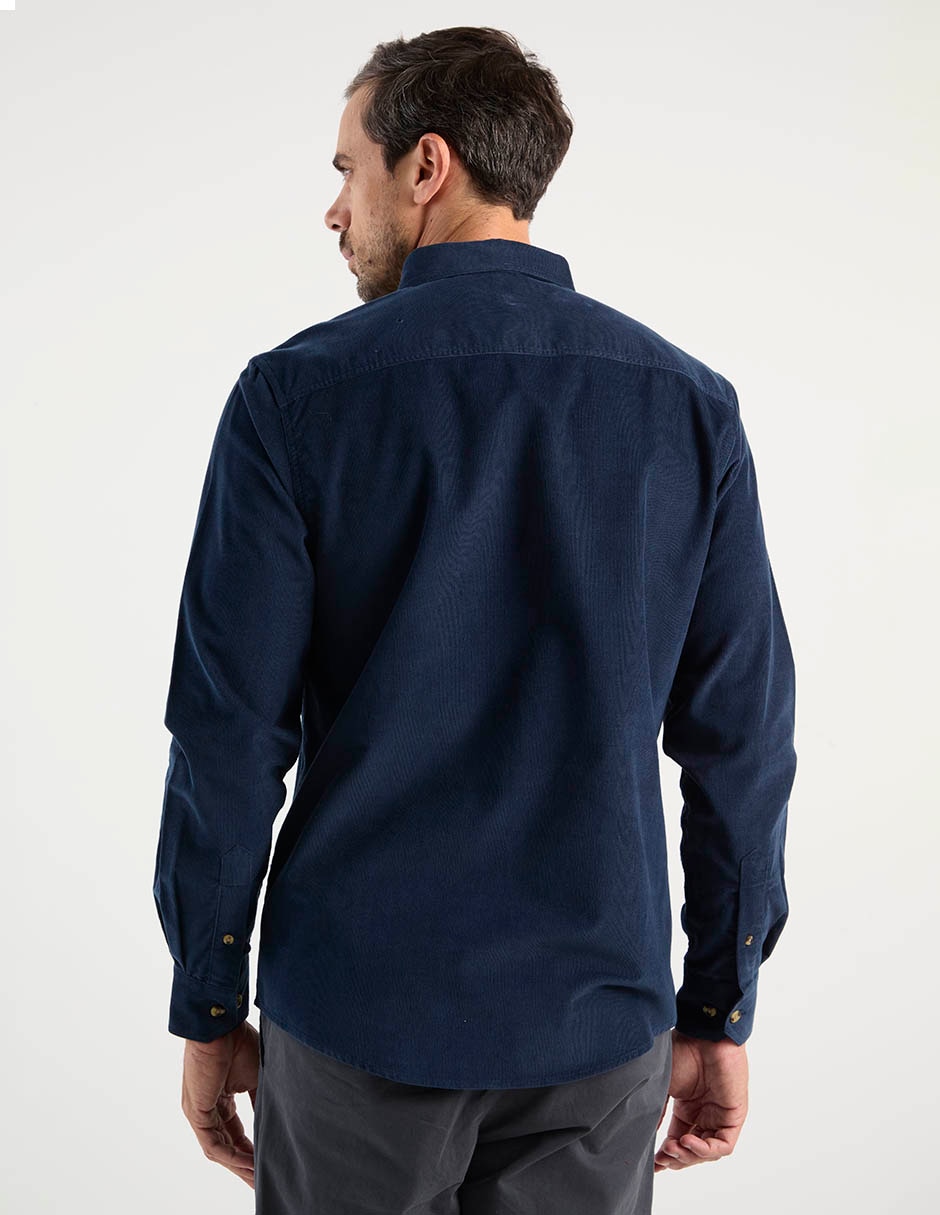 Camisa casual manga larga para hombre 6