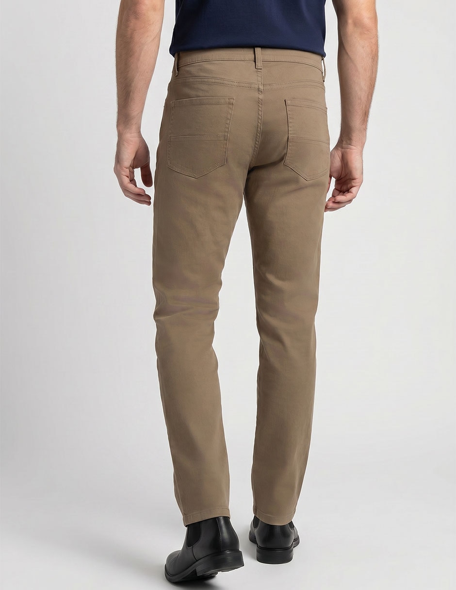 Pantalón regular de algodón para hombre 2