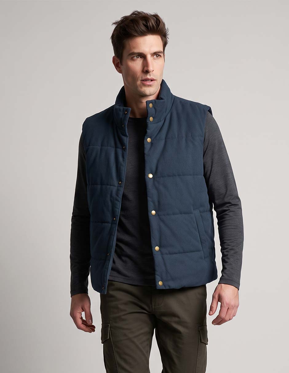 Chaleco con bolsillos para hombre Chaleco con bolsillos para hombre