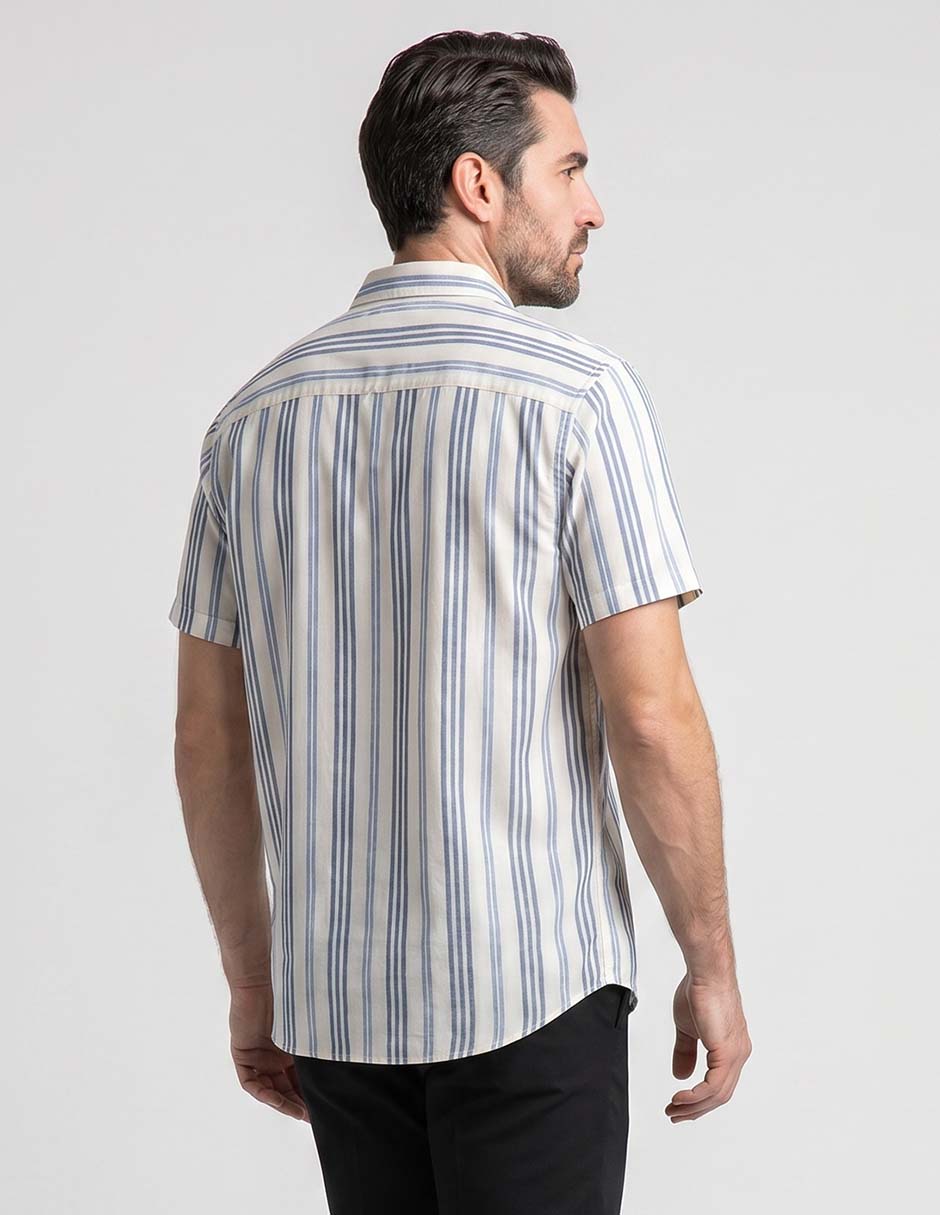 Camisa casual de algodón manga corta para hombre 3