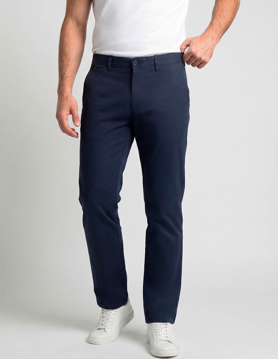 Pantalón regular de algodón para hombre 1