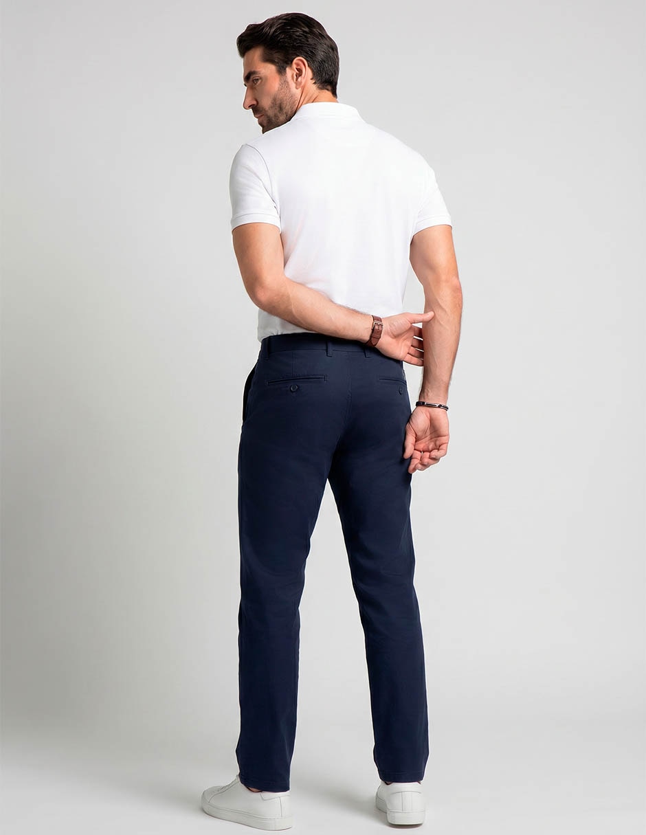 Pantalón regular de algodón para hombre 7