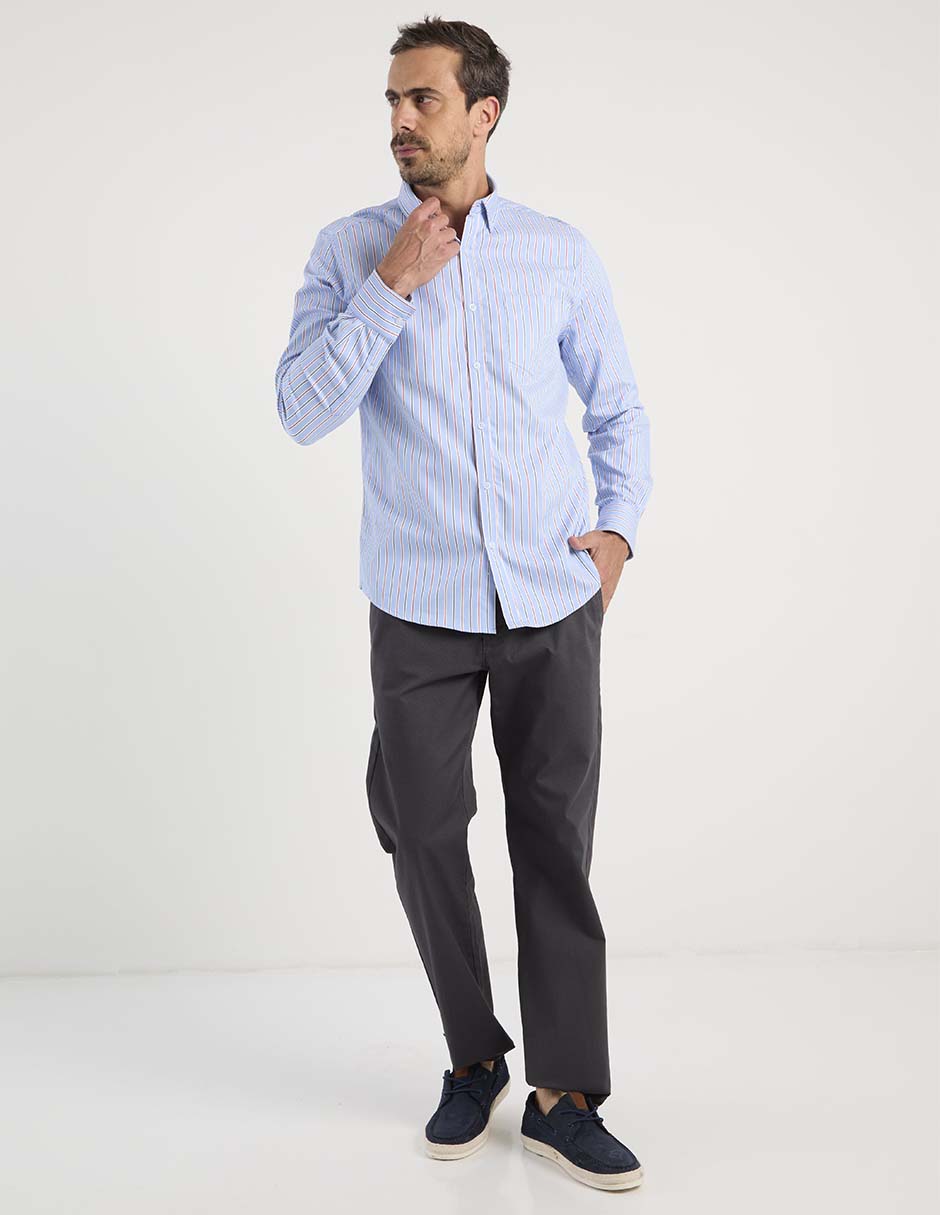 Camisa casual manga larga para hombre 3