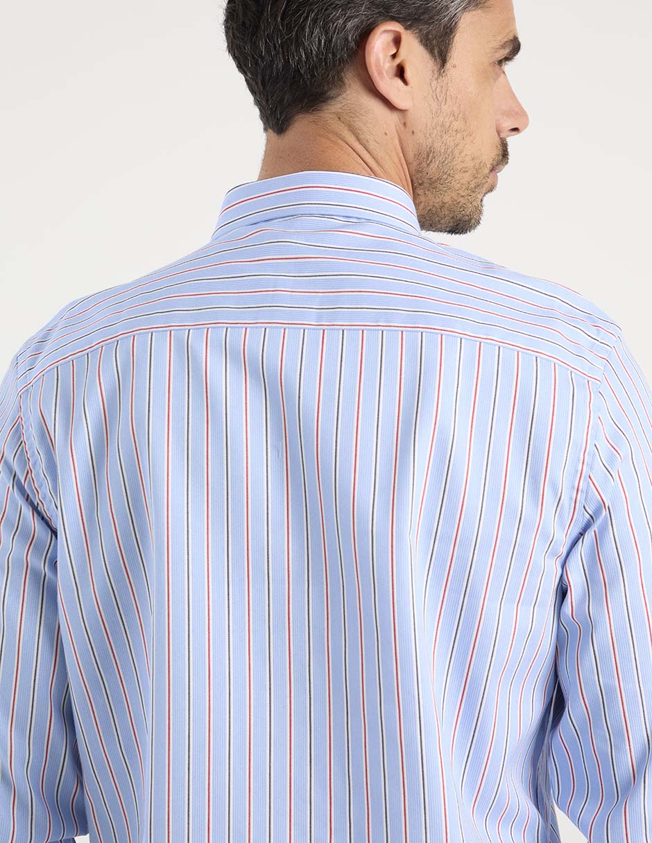 Camisa casual manga larga para hombre 5