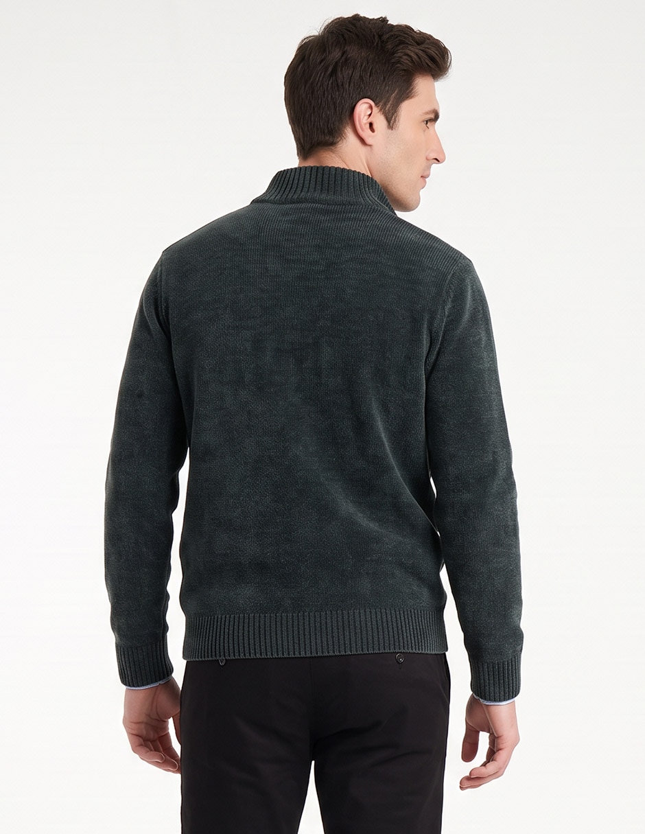 Suéter cuello con cierre para hombre 2