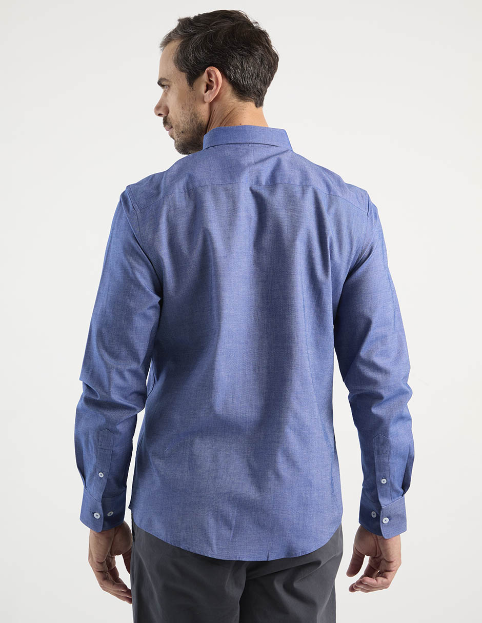 Camisa casual manga larga para hombre
