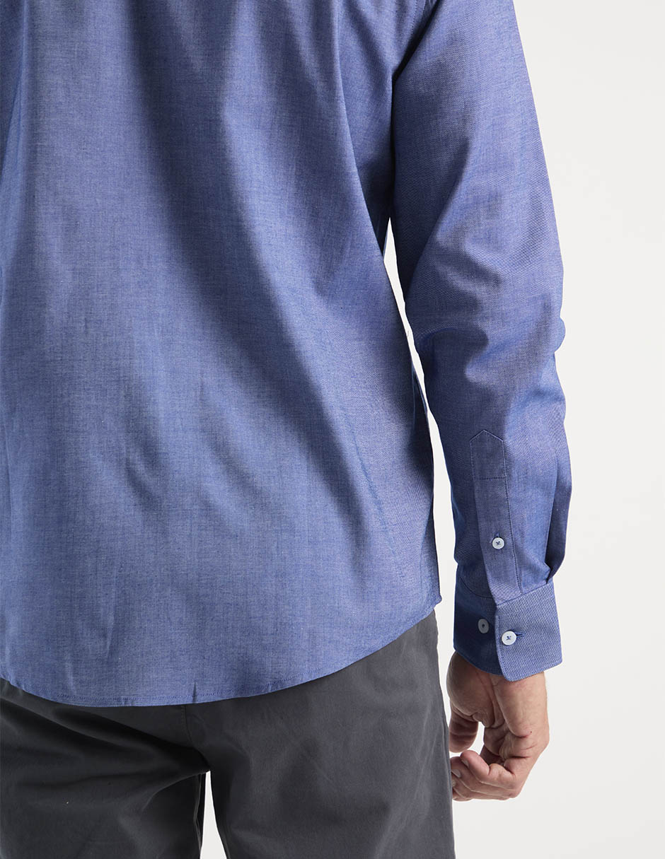 Camisa casual manga larga para hombre 5