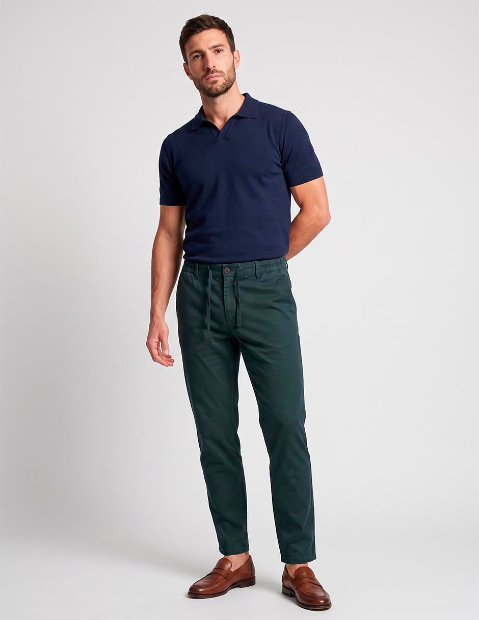 Pantalón slim de algodón para hombre Pantalón slim de algodón para hombre