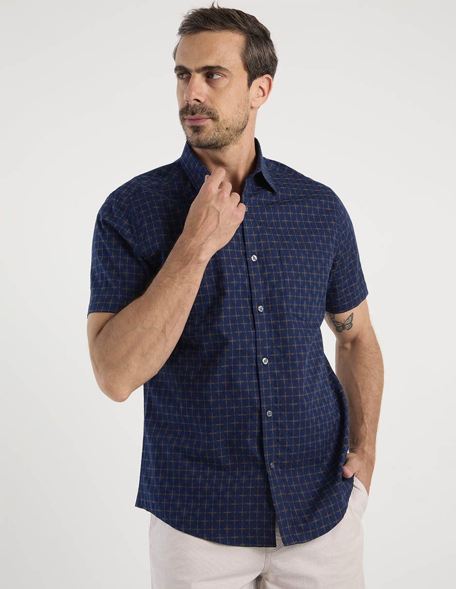 Camisa casual manga corta para hombre 2