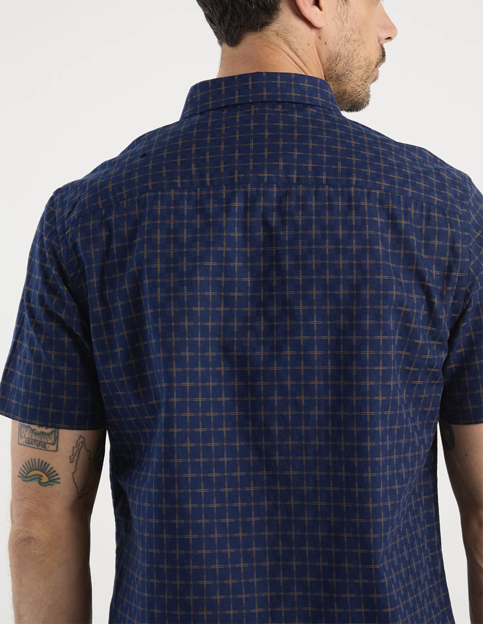 Camisa casual manga corta para hombre 5