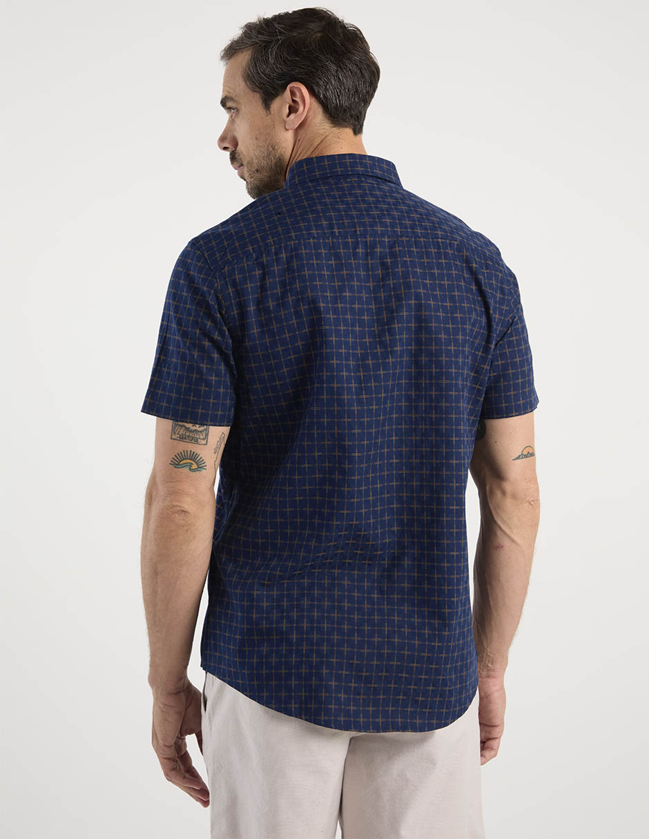 Camisa casual manga corta para hombre 6