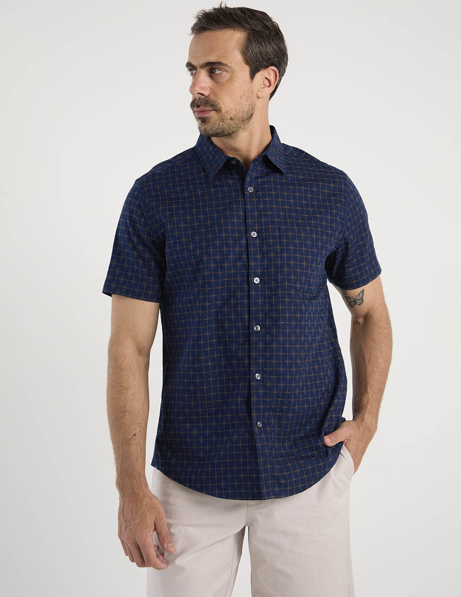 Camisa casual manga corta para hombre Camisa casual manga corta para hombre