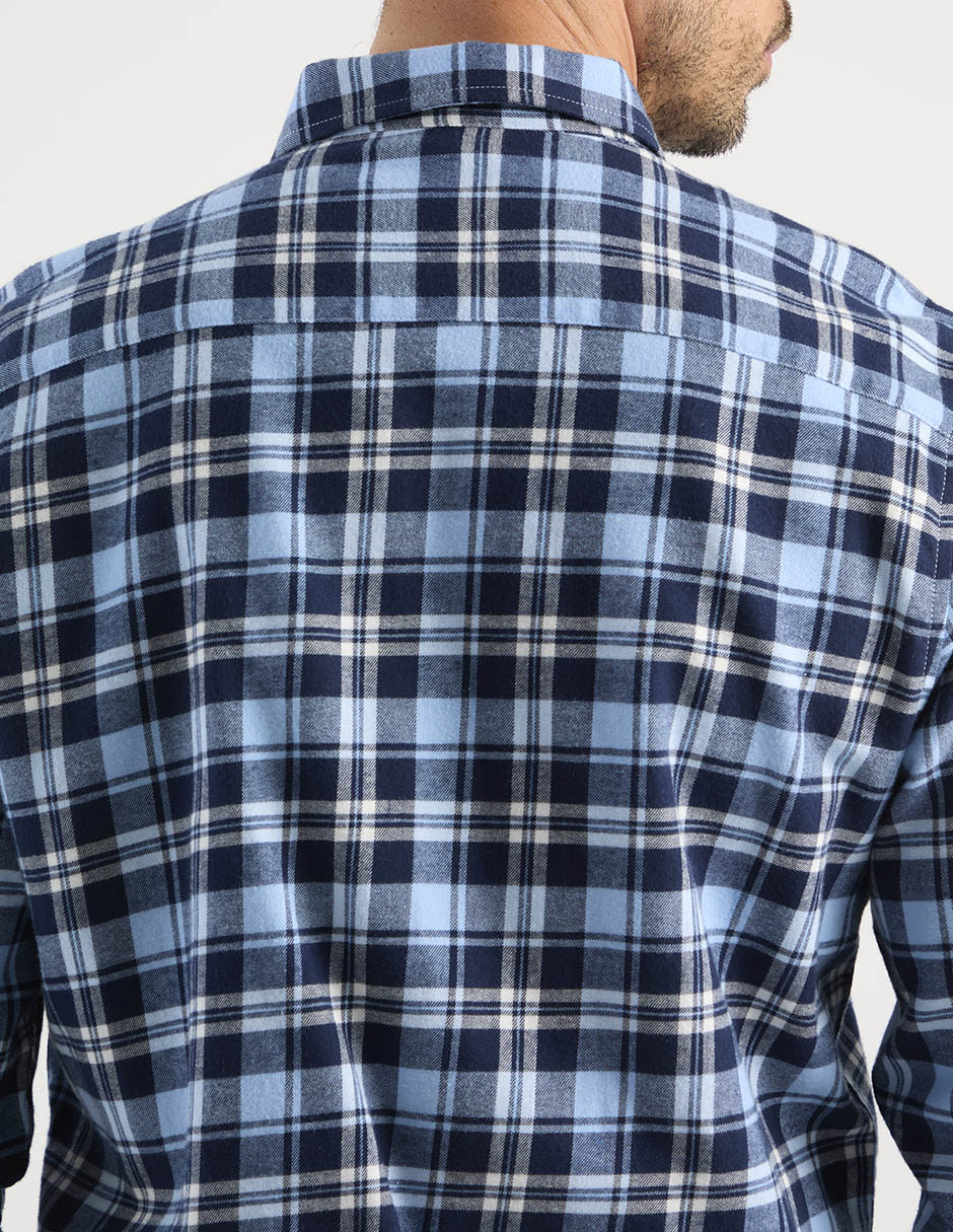 Camisa casual manga larga para hombre 5