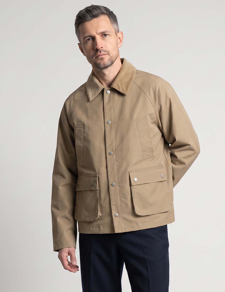 Chamarra casual con bolsillos para hombre Chamarra casual con bolsillos para hombre